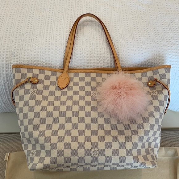 Louis Vuitton Handbags - Louis Vuitton MM neverful Damier Azur